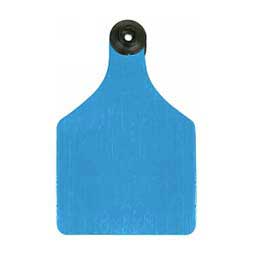 Universal 3-in Blank Large Cattle ID Ear Tags Blue/Black Center - Item # 16884