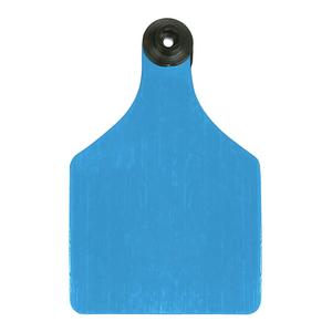 Universal 3-in Blank Large Cattle ID Ear Tags Blue/Black Center - Item # 16884
