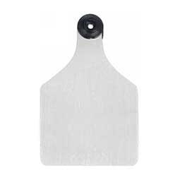 Universal 3'' Blank Large Cattle ID Ear Tags White/Black Center - Item # 16884