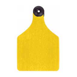 Universal 3-in Blank Large Cattle ID Ear Tags Yellow/Black Center - Item # 16884