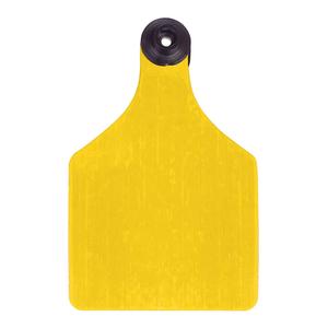 Universal 3-in Blank Large Cattle ID Ear Tags Yellow/Black Center - Item # 16884