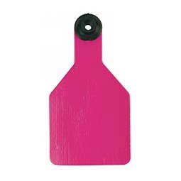 Universal Blank Medium Cattle ID Ear Tags Pink/Black Center - Item # 16886