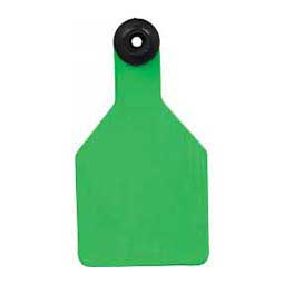 Universal Blank Medium Cattle ID Ear Tags Green/Black Center - Item # 16886