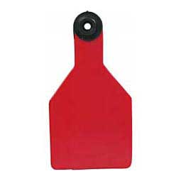 Universal Blank Medium Cattle ID Ear Tags Red/Black Center - Item # 16886