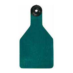 Universal Blank Medium Cattle ID Ear Tags Green/White Center - Item # 16886
