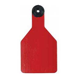 Universal Blank Medium Cattle ID Ear Tags Red/White Center - Item # 16886
