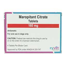 Maropitant Citrate for Dogs 160 mg 4 ct - Item # 1688RX
