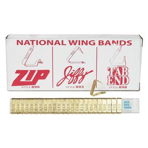 Brass Wing Band Animal Ear Tags 1-100 (100 ct) - Item # 16916