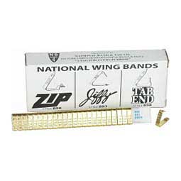 Brass Wing Band Animal Ear Tags 101-200 (100 ct) - Item # 16916
