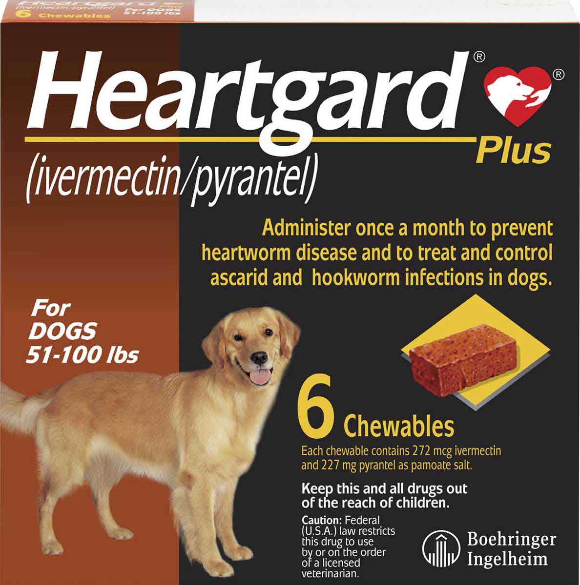 Heartgard Plus for Dogs Merial Safe.PharmacyHeartworm Prevention (Rx