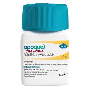 Apoquel Chewable Tablets for Dogs 5.4 mg 250 ct - Item # 1710RX