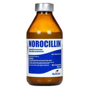 Norocillin Penicillin G Procaine Injectable for Cattle, Sheep, Swine and Horses 250 ml - Item # 1715RX