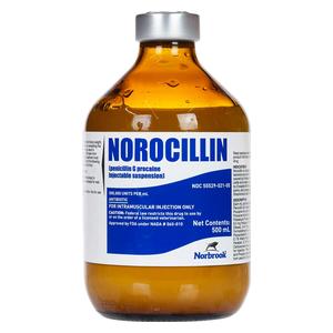 Norocillin Penicillin G Procaine Injectable for Cattle, Sheep, Swine and Horses 500 ml - Item # 1716RX