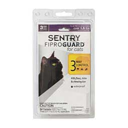 Sentry FiproGuard for Cats 3 doses - Item # 17218
