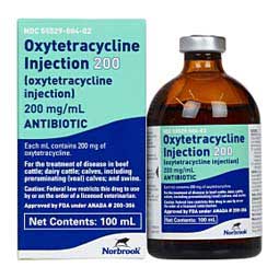 Oxytetracycline Injection 200 for Cattle and Swine 100 ml - Item # 1730RX