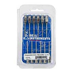 Stainless Steel Hypodermic Needles 12 ct (14 ga x  1'') - Item # 17390