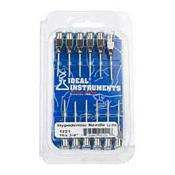 Stainless Steel Hypodermic Needles 12 ct (16 ga x 3/4 in) - Item # 17396