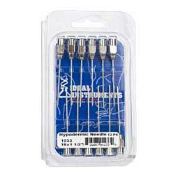 Stainless Steel Hypodermic Needles 12 ct (18 ga x 1 1/2'') - Item # 17408