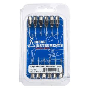 Stainless Steel Hypodermic Needles 12 ct (20 ga x 1/2 in) - Item # 17410
