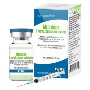 Meloxicam Solution for Injection for Dogs and Cats 5 mg/ml 20 ml - Item # 1755RX