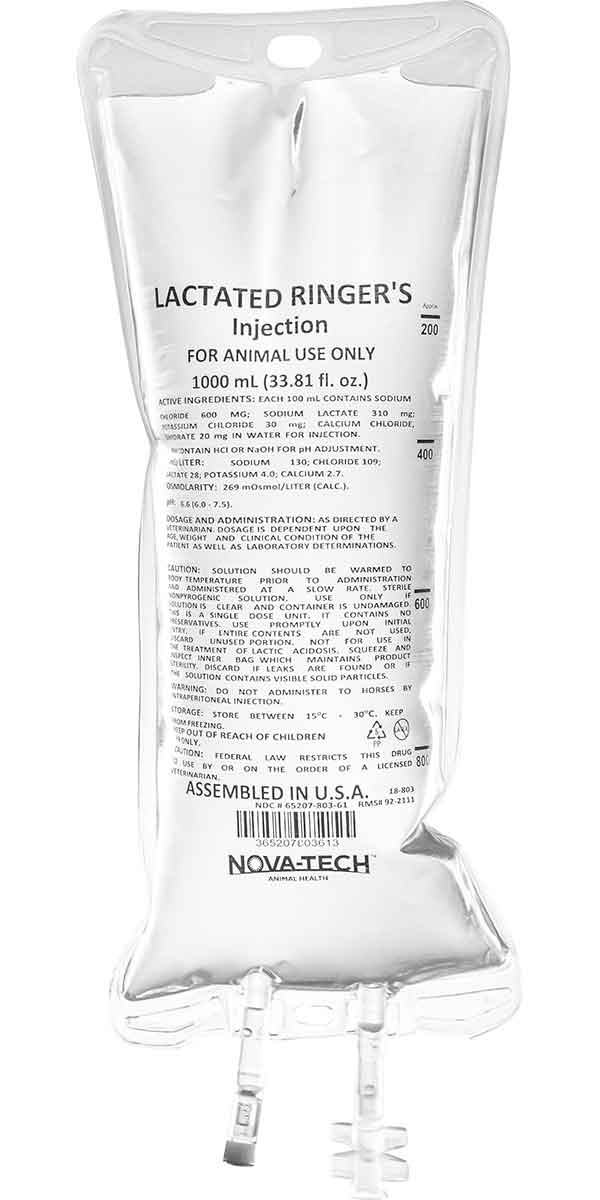 Valley Vet - Lactated Ringers Injection for Animal Use Nova-Tech - Safe ...