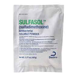 Sulfasol Sulfadimethoxine for Cattle, Chickens & Turkeys 107 gm - Item # 1761RX