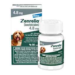 Zenrelia (ilunocitinib) Tablets for Dogs 4.8 mg 90 ct - Item # 1763RX