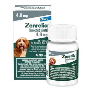 Zenrelia (ilunocitinib) Tablets for Dogs 4.8 mg 90 ct - Item # 1763RX