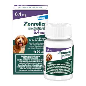 Zenrelia (ilunocitinib) Tablets for Dogs 6.4 mg 90 ct - Item # 1765RX