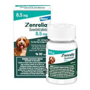 Zenrelia (ilunocitinib) Tablets for Dogs 8.5 mg 90 ct - Item # 1767RX