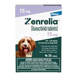 Zenrelia (ilunocitinib) Tablets for Dogs 15 mg 30 ct - Item # 1768RX