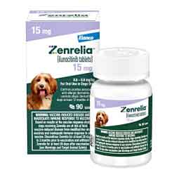 Zenrelia (ilunocitinib) Tablets for Dogs 15 mg 90 ct - Item # 1769RX