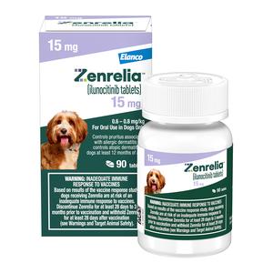 Zenrelia (ilunocitinib) Tablets for Dogs 15 mg 90 ct - Item # 1769RX