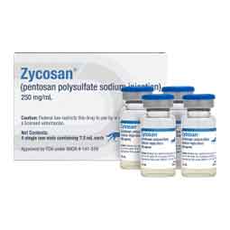 Zycosan (pentosan polysulfate sodium) Injection for Horses 250 mg/ml 4 x 7.5 ml - Item # 1770RX
