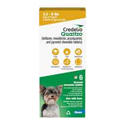 Credelio Quattro for Dogs 3.3-6 lbs 6 ct - Item # 1772RX