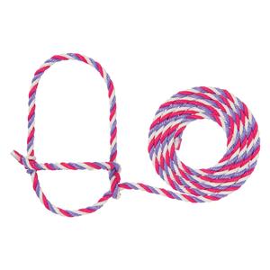 Cattle Poly Halter Marshmallow/Hot Pink/Lavender - Item # 17731