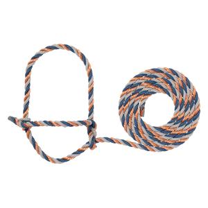 Cattle Poly Halter Navy/Copper/Gray - Item # 17731