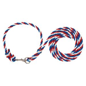Livestock Adjustable Poly Neck Ropes Blue/Red/White - Item # 17732