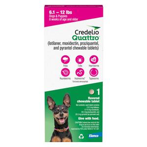 Credelio Quattro for Dogs 6.1-12 lbs 1 ct - Item # 1773RX