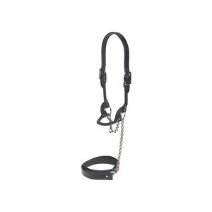 Round Leather Halter Black S (650-1000 lb calves) - Item # 17740