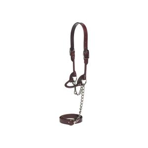 Round Leather Halter Brown S (650-1000 lb calves) - Item # 17740