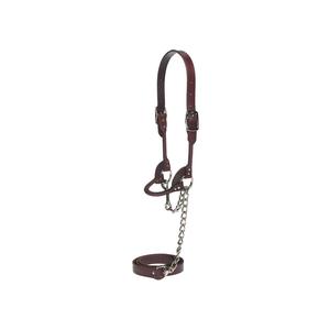 Round Leather Halter Brown L (1400-1650 lb) - Item # 17742