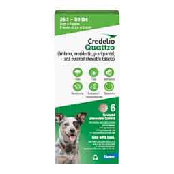 Credelio Quattro for Dogs 25.1-50 lbs 6 ct - Item # 1778RX