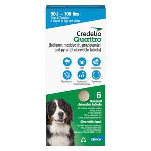 Credelio Quattro for Dogs 50.1-100 lbs 1 ct - Item # 1779RX