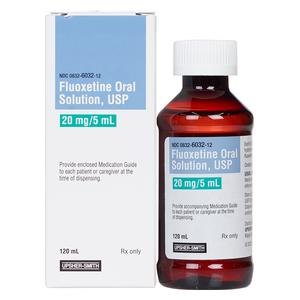 Fluoxetine Hydrochloride Oral Solution 20 mg/5 ml 120 ml - Item # 1789RX