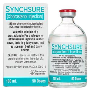 Synchsure Injection for Beef and Dairy Cattle 50 dose - Item # 1792RX