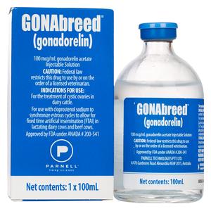 GONAbreed Injection for Livestock 100 ml 100 ds - Item # 1796RX