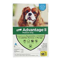 Advantage II for Dogs 6 pk (11-20 lbs) Teal - Item # 18195