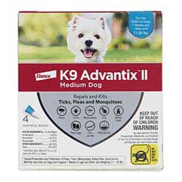 K9 Advantix II 4 doses (dogs 11-20 lbs) - Item # 18199