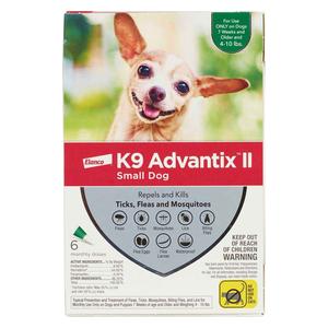 K9 Advantix II 6 doses (dogs 4-10 lbs) - Item # 18202